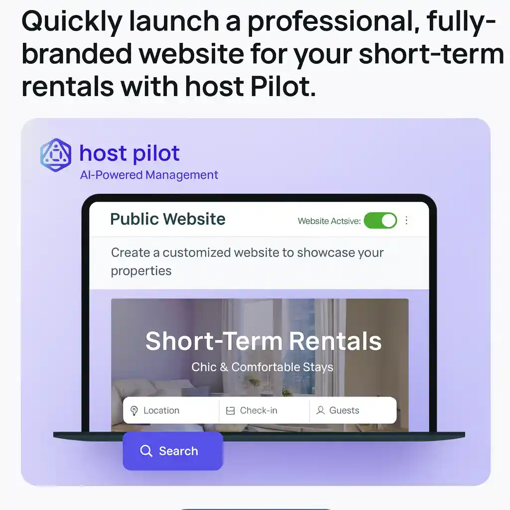 Host Pilot website example
